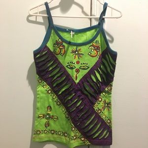 Unique tribal tank top